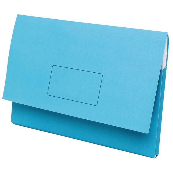 Marbig A3 Document Wallet Slimpick Blue