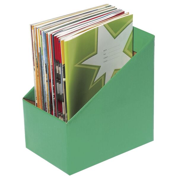 Marbig Book Box Large Green 5 Pack