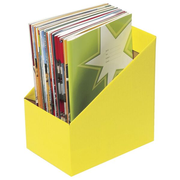Marbig Book Box Large Yellow 5 Pack