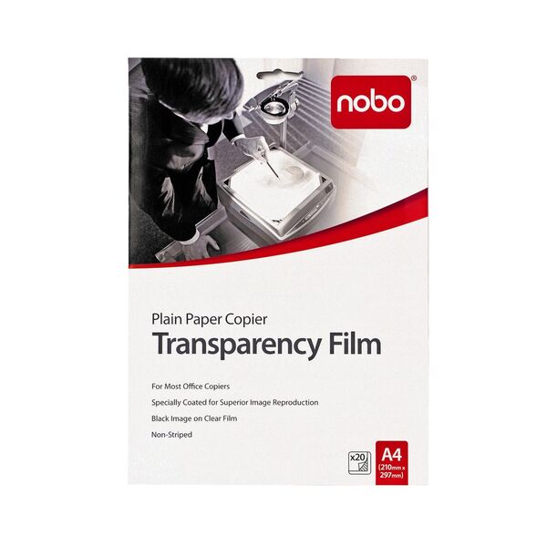 Nobo Plain Paper Copier Transparency Film 20 Pack