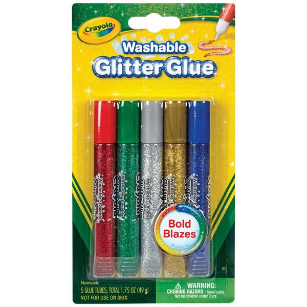 Crayola Washable Glitter Glue 5 Pack