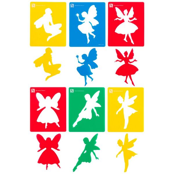 Educational Colours Stencils Fairy Set