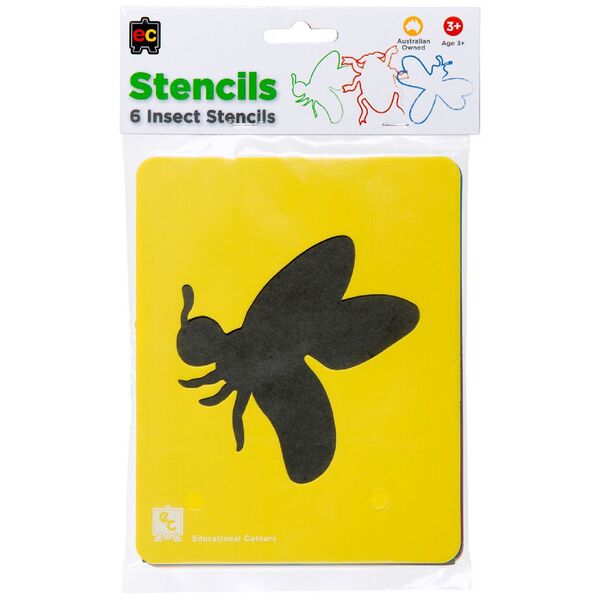 Educational Colours Stencils Insects Set