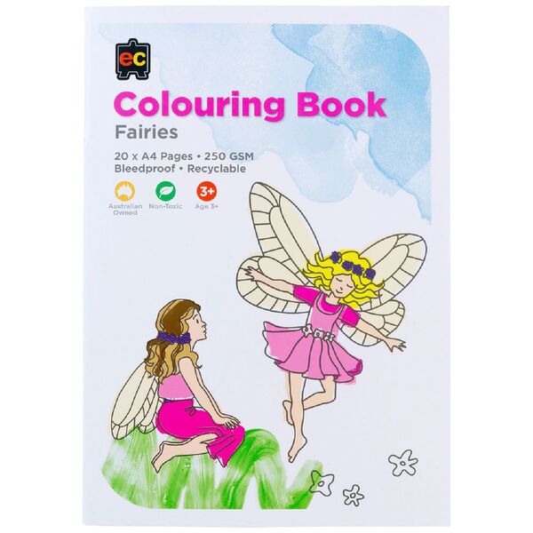 Educational Colours Colouring Book Fairies