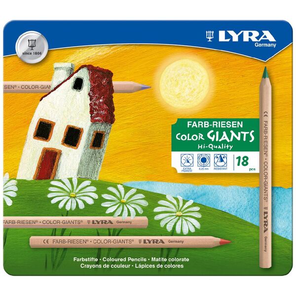 Lyra Colour-Giants Coloured Pencils 18 Pack