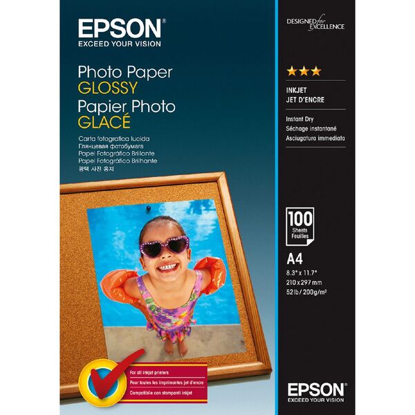 Epson A4 Glossy Photo Paper 100 Pack