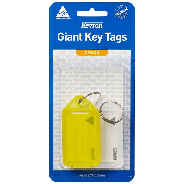 Kevron ID30 Giant Fluoro Key Tags 2 Pack