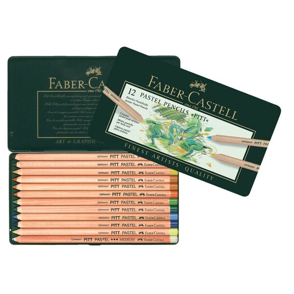 Faber-Castell Pitt Pastel Pencils 12 Pack