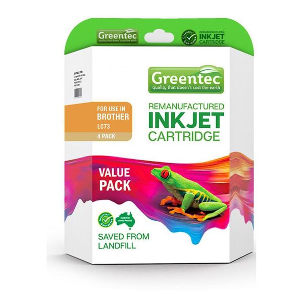 Greentec Compatible Brother LC73 Ink Value 4 Pack