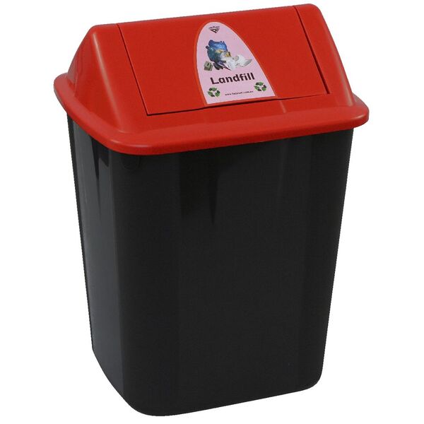 Italplast 32L Separation System Bin Landfill Red