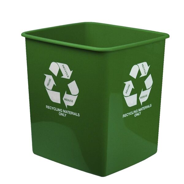 Italplast 15 L Recycling Materials Only Tidy Bin Green