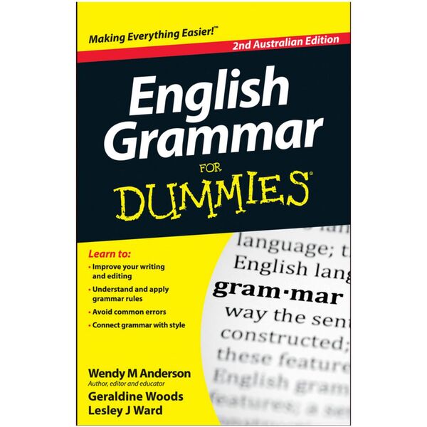 English Grammar For Dummies Book
