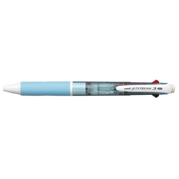 Uni Jetstream Retractable Rollerball 3 Colour Pen Light Blue