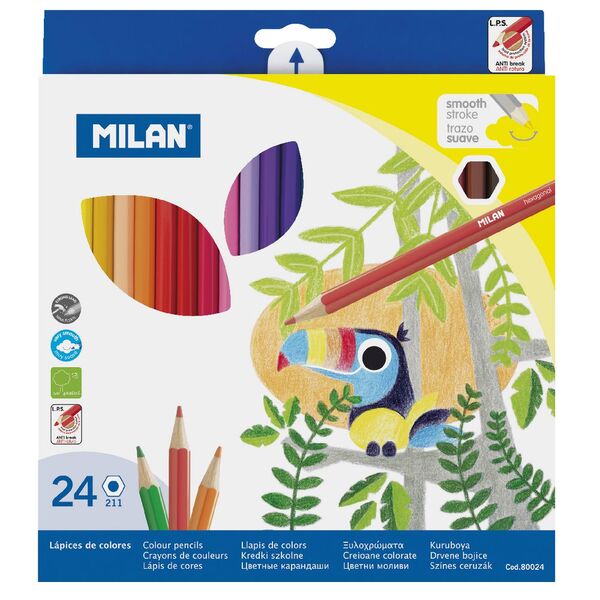 Milan Coloured Pencils 24 Pack