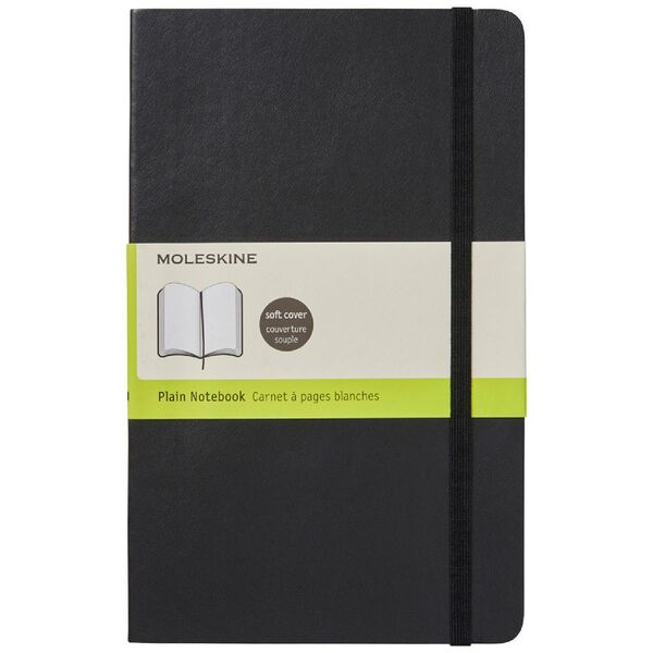 Moleskine Classic Soft Cover Plain Large Notebook Black