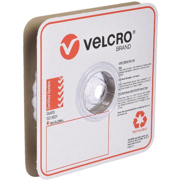 VELCRO Brand Loop Only Dots 22mm White 900 Pack