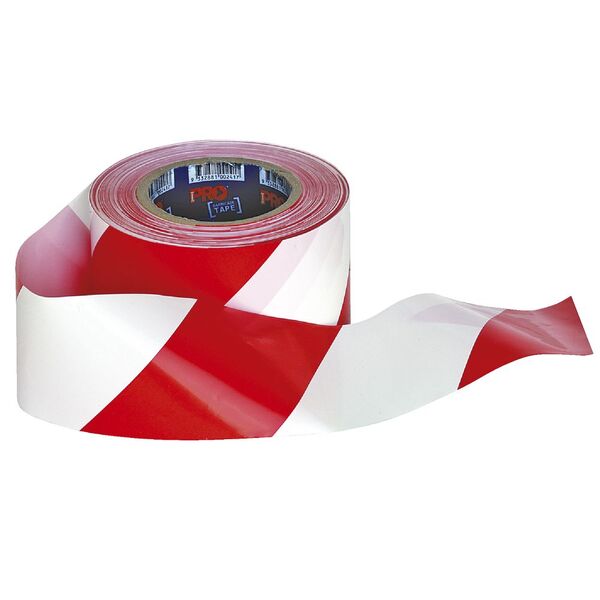 Prochoice Barricade Tape Red/White 100m x 75mm