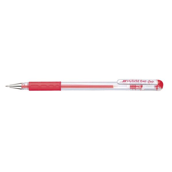 Pentel Hybrid Gel Grip K116 Gel Pen Red