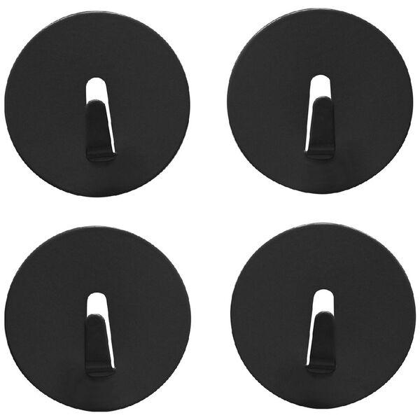 Three By Three Spot-on! Mini Magnet Hook Black 4 Pack