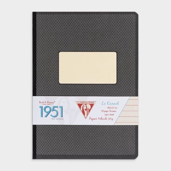 Clairefontaine 1951 Clothbound A5 Notebook 192 Page Black