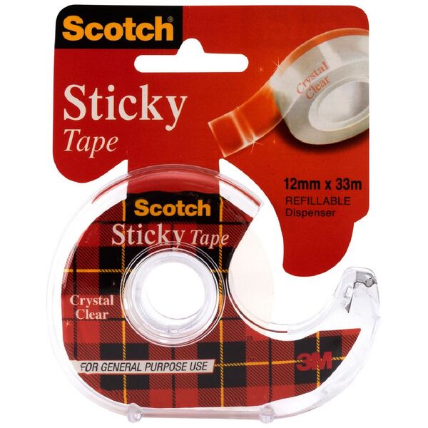 Scotch Sticky Tape 12mm x 33m with Dispenser
