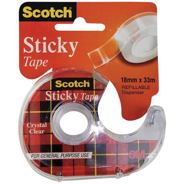Scotch Sticky Tape 18mm x 33m with Dispenser