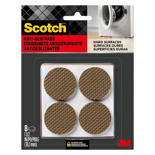 Scotch Soft Gripping Pads 3 8cm Brown 8, Floor Protectors For Furniture Legs Woolworths