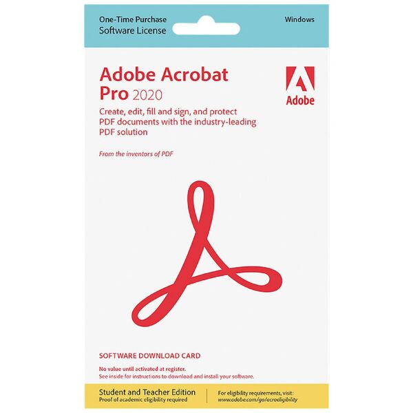 Adobe Acrobat Pro 2020 Windows Education