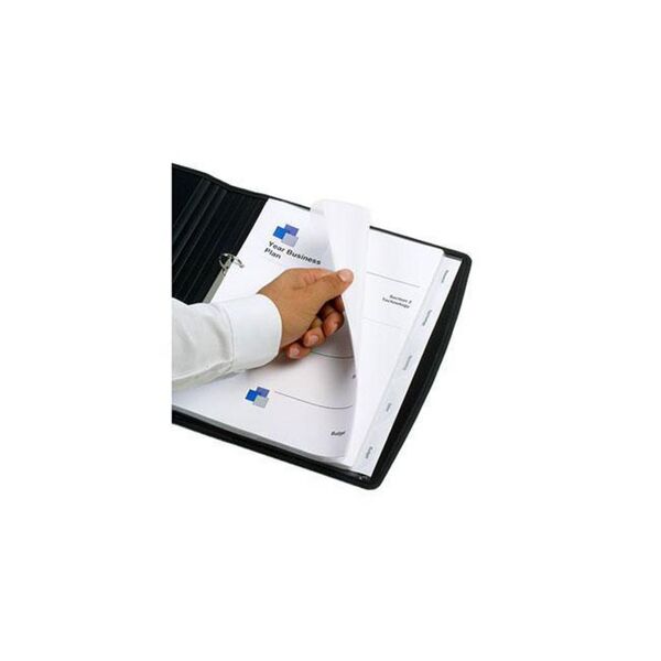 Marbig A4 Transparent Divider with 5 Tab View Tab
