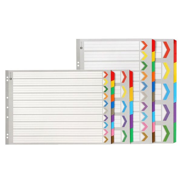 Marbig A3 Reinforced Portrait Divider with 10 Tabs