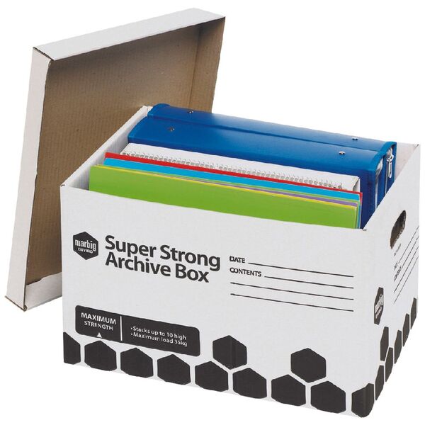 Marbig Super Strong Archive Boxes 20 Pack