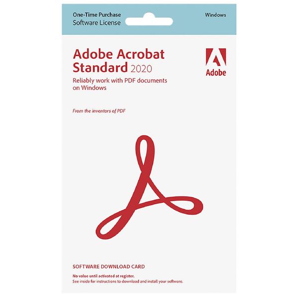 Adobe Acrobat 20 Standard Windows Outright Licence Card