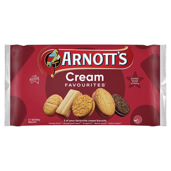 Arnott's Assorted Creams Pack 500g