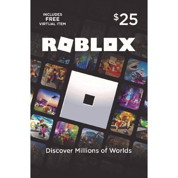 Roblox Gift Card $25 Black