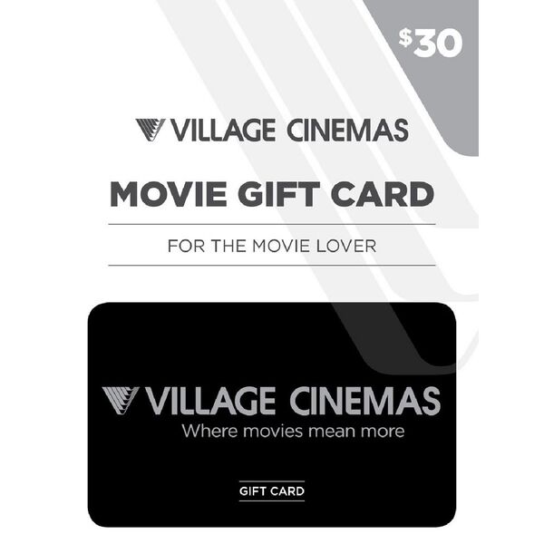 Village Cinemas Gift Card $30