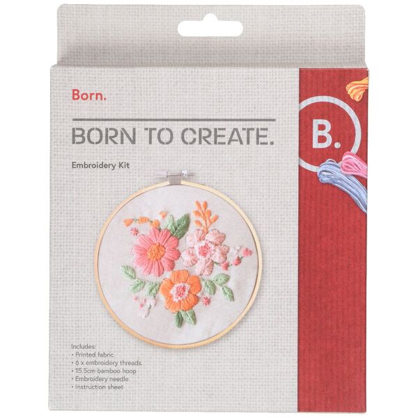 Born Embroidery Kit Flowers