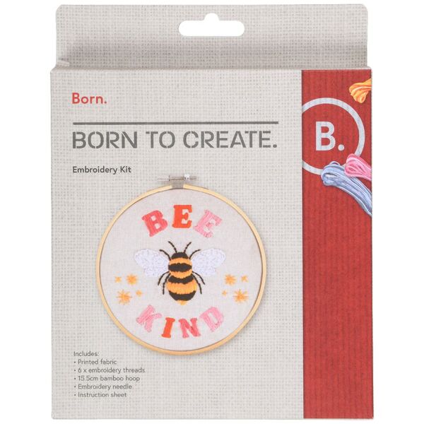 Born Embroidery Kit Bee Kind
