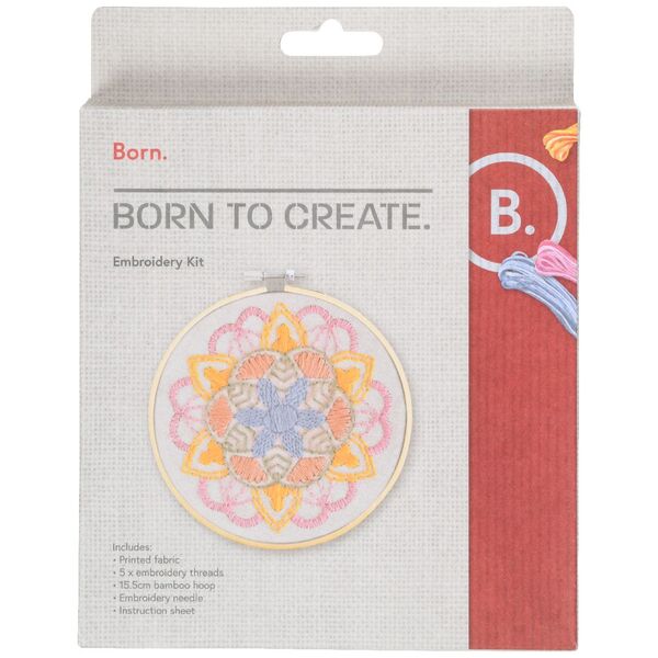 Born Embroidery Kit Mandala