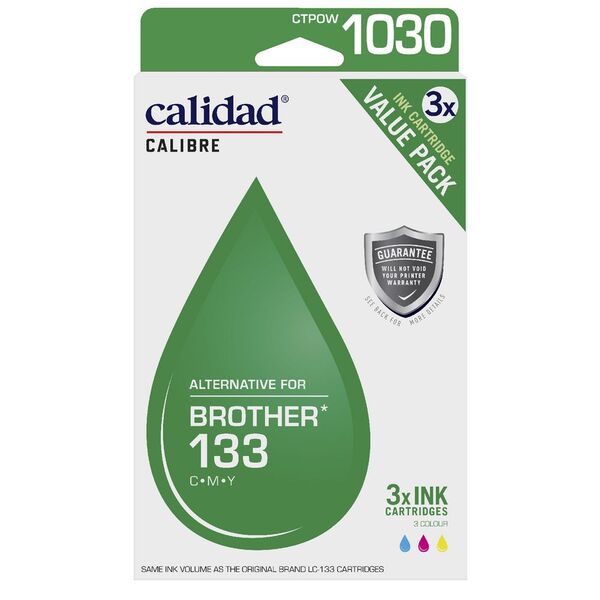 Calidad Brother LC-133 Ink Cartridge 3 Pack