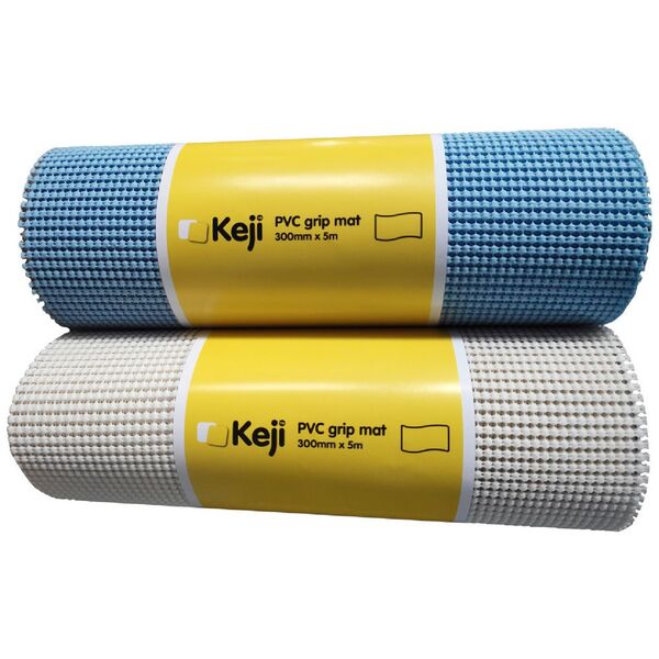 Keji PVC Grip Mat 30cm x 5m Assorted Colours