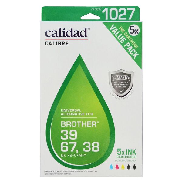 Calidad Brother LC-38/LC-39/LC-67 Ink 5 Pack