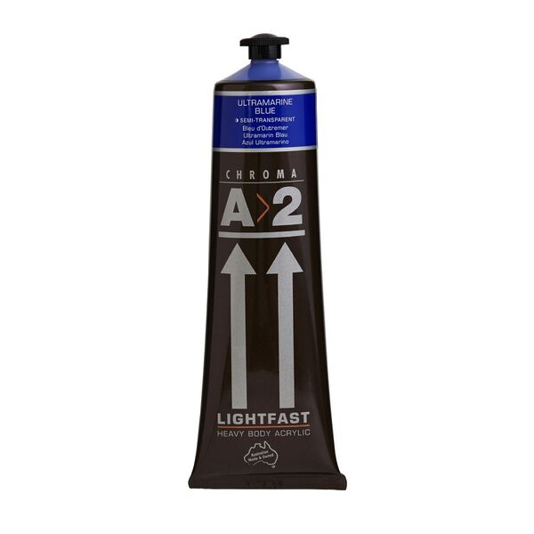 Chroma A2 Lightfast Students Acrylic 120mL Ultramarine Blue