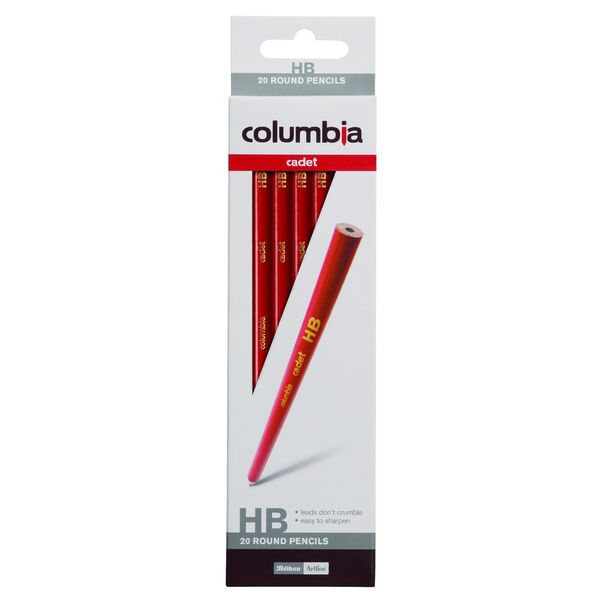 Columbia Cadet Round Graphite Pencil HB 20 Pack