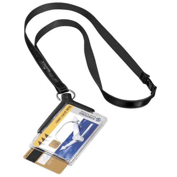 Durable Duo ID Card Holder with Lanyard
