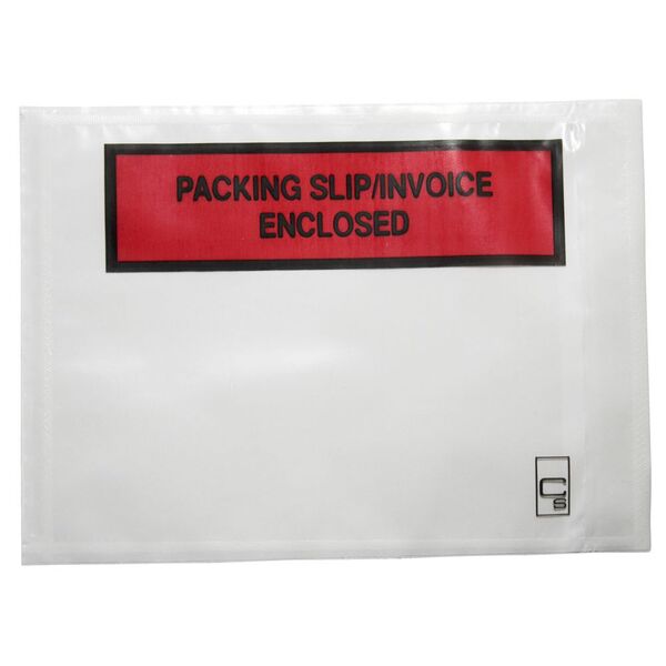 Cumberland Packing Slip Enclosed Envelopes Clear 1000 Pack