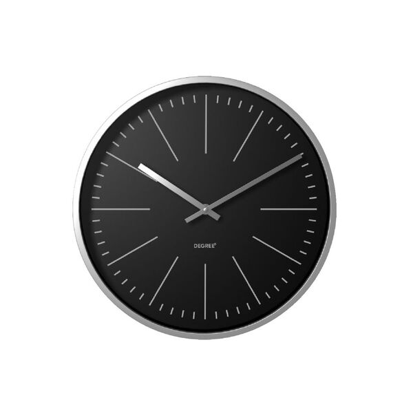 Degree Nerro Chrome 35cm Clock