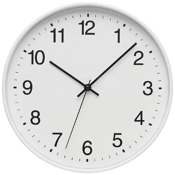 Degree Subway 25cm Clock White