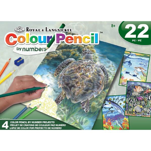Royal & Langnickel Art Adventure Colour Pencil By Numbers Set