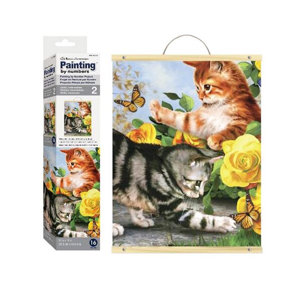 Royal & Langnickel Paint By Numbers Scroll Kitten Play
