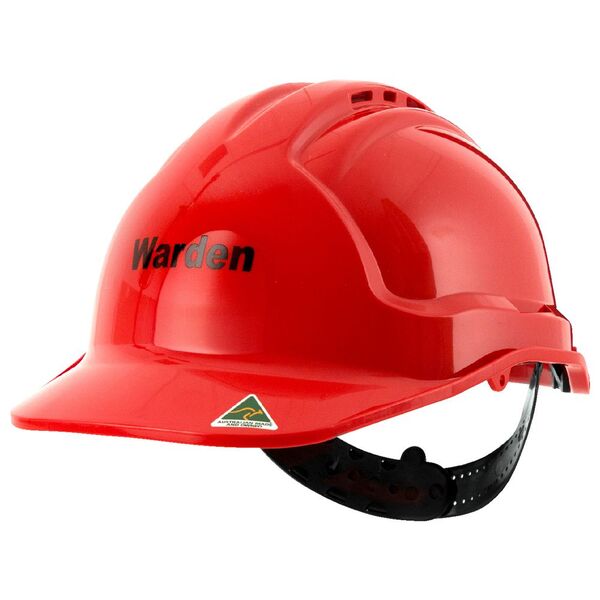 Tuffgard Vented Safety Hard Hat Warden Red